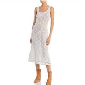 Aqua Crochet Dress or Swim Coverup